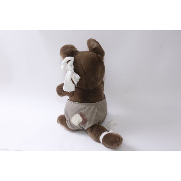 Vintage 80s Kangaroo, White Short, 12", Plush, Soft, Toy, Figure, Vintage Plush, - Picture 3 of 4